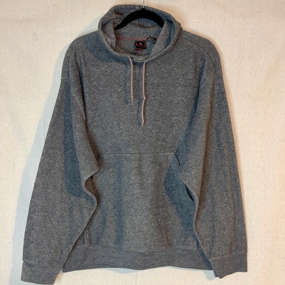 Vintage Y2K Foot Locker Fleece Hoodie Sweatshirt Men's Sz‎ L Gray